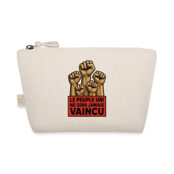 The united people will never be defeated - Organic Pouch - nature - Front