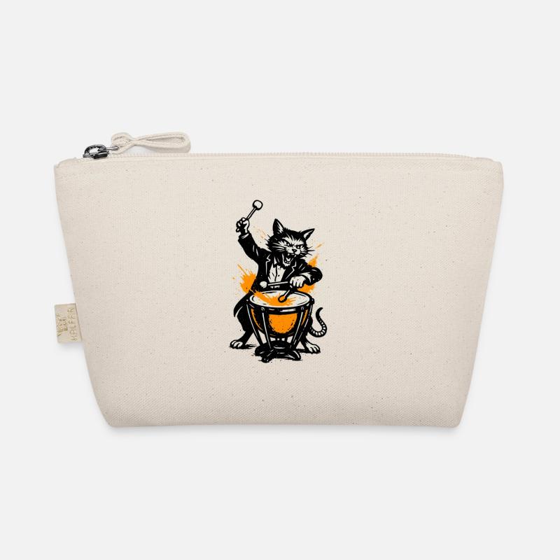Héros de tambour de ruban de chat dans le style de la bande dessinée Trousse biologique