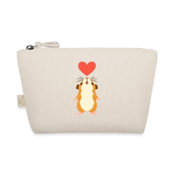 Cochon d’Inde avec cœur - Trousse biologique - nature - Devant