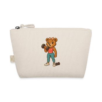 Toutouet Fitness mignon – Fille de la salle de sport forte et douce - Trousse biologique - nature - Devant