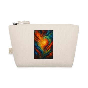 Chromatic Vortex Abstract Fire - Organic Pouch - nature - Front