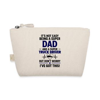 Cœur + Chauffeur de camion – Super Papa Conducteur professionnel - Trousse biologique - nature - Devant