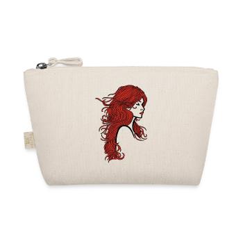 Pretty girl with red hair - Organic Pouch - nature - Front