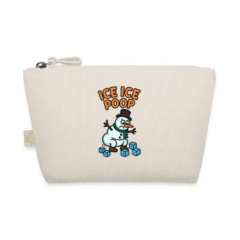 schneemann eiswürfel kinder witzig pups - Organic Pouch - nature - Front