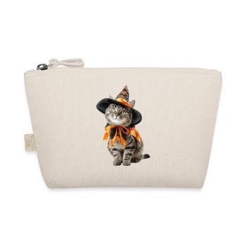Cat Witches Wizard Costume Halloween - Organic Pouch - nature - Front
