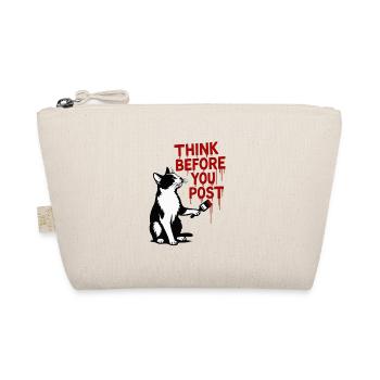 Réfléchissez avant de poster Cat - Trousse biologique - nature - Devant