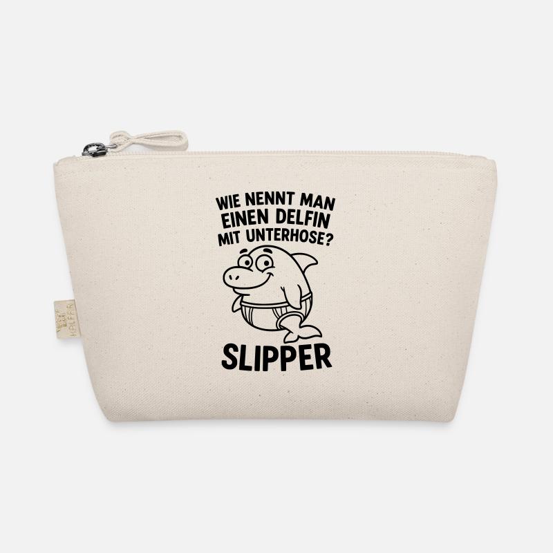 slipper dolphin underpants joke Organic Pouch