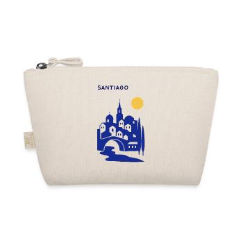 Santiago silhouette in the evening - Organic Pouch - nature - Front