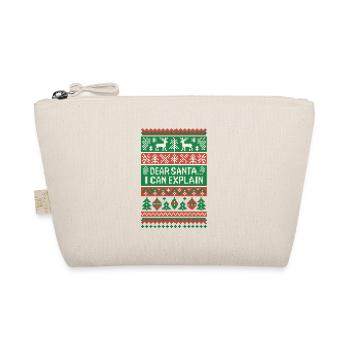 Ugly Christmas Weihnachten Santa - Organic Pouch - nature - Front