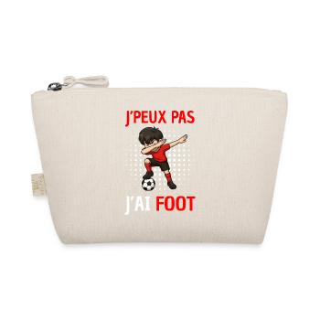 I Can't I Football Boys - Organic Pouch - nature - Front