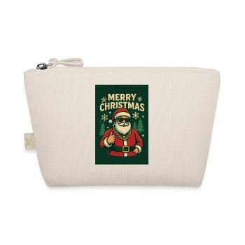 Chilled Santa with sunglasses - Organic Pouch - nature - Front