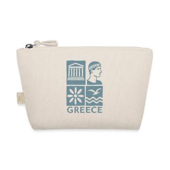 Griechenland Iconen Quadratdesign - Bio-Täschchen - Natur - Vorne