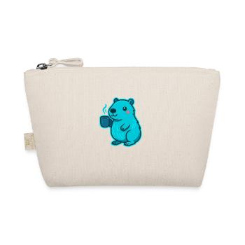 Capybara bleu avec café - Trousse biologique - nature - Devant