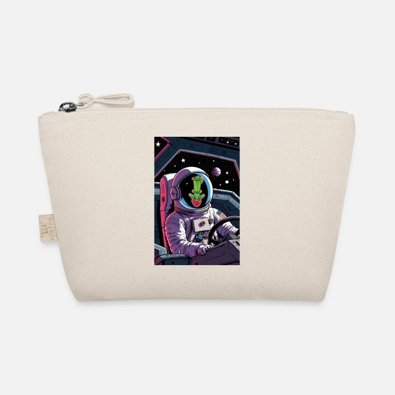Cactus Alien in Space Organic Pouch