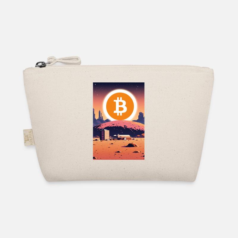Bitcoin Moon Landing Neon Organic Pouch