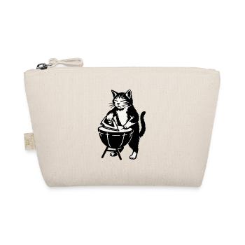 Barbecue cat at the barbecue grill - Organic Pouch - nature - Front