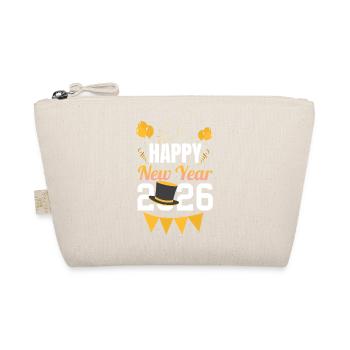 Happy New Year 2026 Festive Golden Style - Organic Pouch - nature - Front