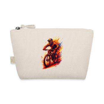 Mountain Biking Mountain Biker MTB Cool Gift - Organic Pouch - nature - Front