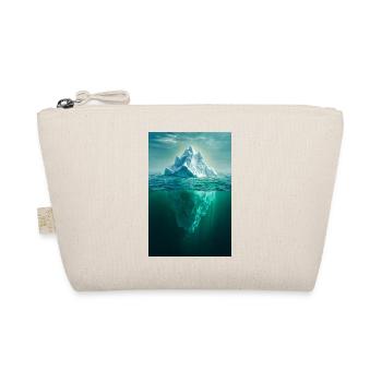 Mountain Duality in Ocean Blue - Organic Pouch - nature - Front