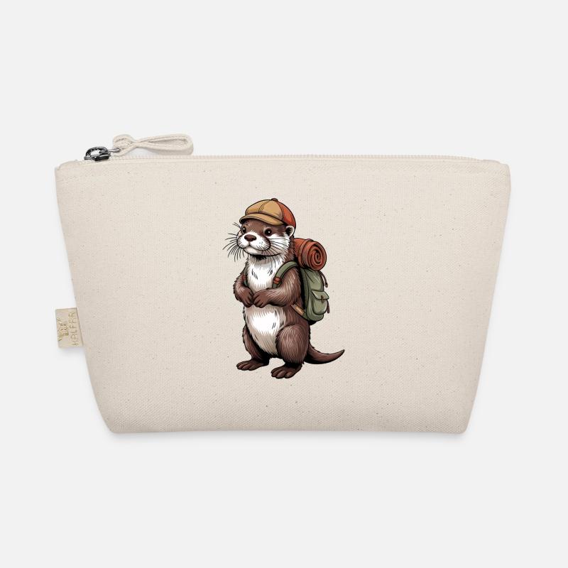 Otter Wanderer mit Rucksack Bio-Täschchen