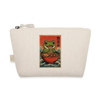 Frog Ramen Retro Poster - Organic Pouch - nature - Front