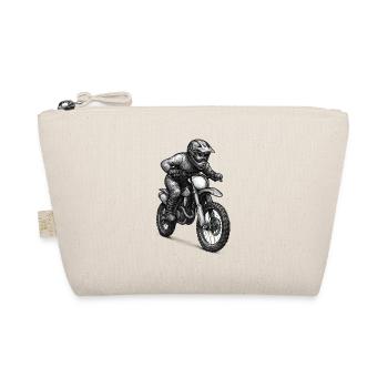 Motocross Rider Illustration - Bio-Täschchen - Natur - Vorne