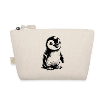Knuffiger Eisbewohner Baby Pinguin Kinder Style - Bio-Täschchen - Natur - Vorne