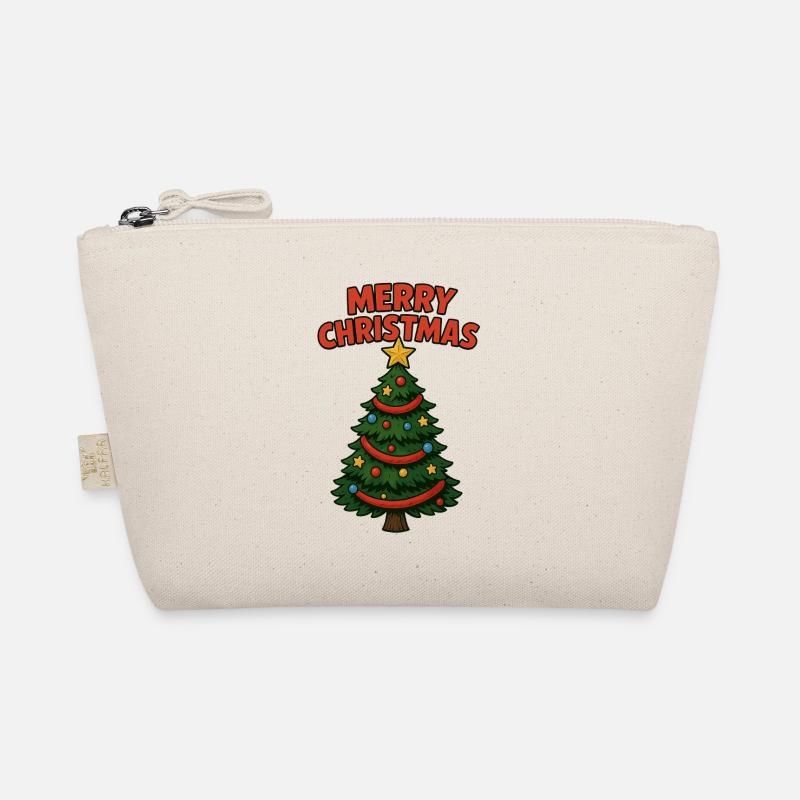 Merry Christmas Comic Tree Organic Pouch