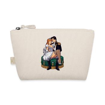 Cinderella with prince modern - Organic Pouch - nature - Front