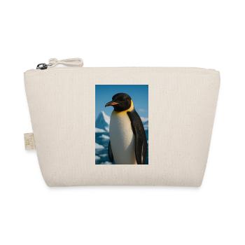 Pinguinporträt Mighty - Bio-Täschchen - Natur - Vorne