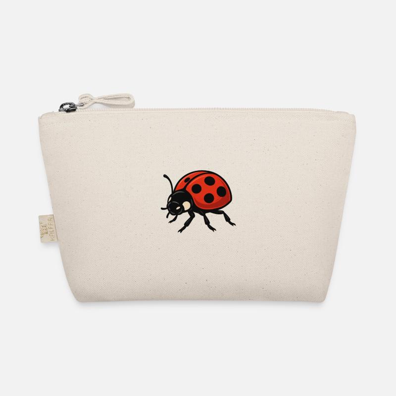 Red Ladybug Ladybug Cartoon Organic Pouch