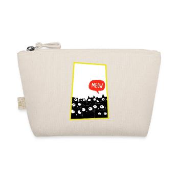 Meow Cat Horde in Neon Edge - Organic Pouch - nature - Front