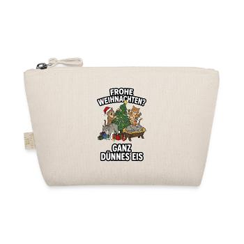 Frohe Weihnachten Dünnes Eis Katzen Anti-Weihnacht - Organic Pouch - nature - Front