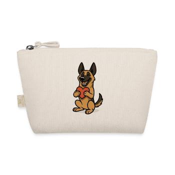 Malinois avec Heart Comic - Trousse biologique - nature - Devant
