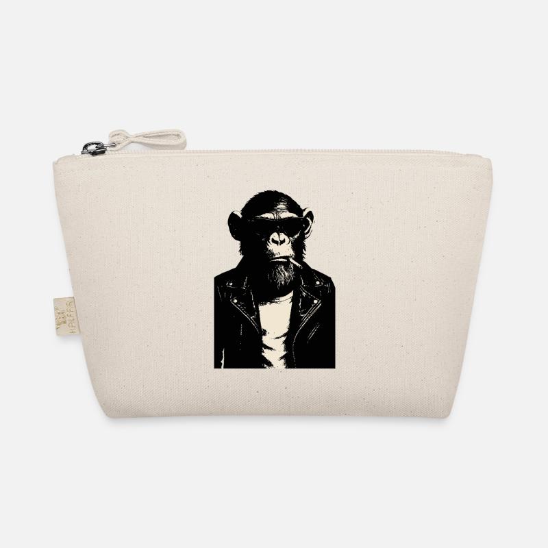 Monkey Rebel Leather Jacket Organic Pouch