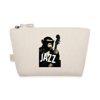 Jazz Monkey Noir Tee - Bio-Täschchen - Natur - Vorne