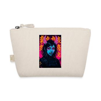 Cyberpunk Demon Girl Oni Girl Y2K Synthwave Art - Trousse biologique - nature - Devant