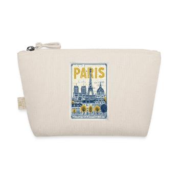 Paris Skyline Vintage-Poster - Bio-Täschchen - Natur - Vorne