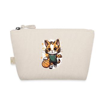 Kitten in basketball game - Organic Pouch - nature - Front