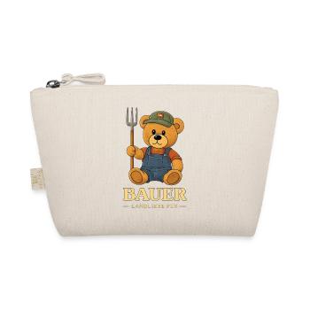 Farmer T-Shirt – Pure Country Love with Farmer's Bear - Organic Pouch - nature - Front