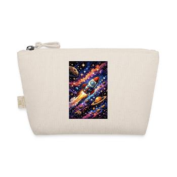 Rocket flight through cosmos - Organic Pouch - nature - Front