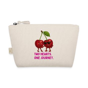 Two Hearts One Journey - Organic Pouch - nature - Front
