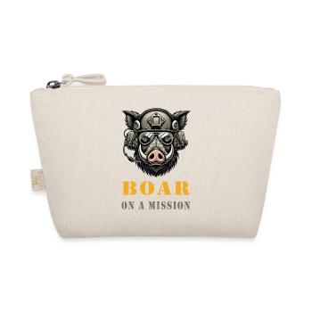 Wild boar on a mission - Organic Pouch - nature - Front