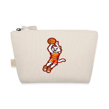 Fierce Cat Basketball Dunk Mascot - Organic Pouch - nature - Front