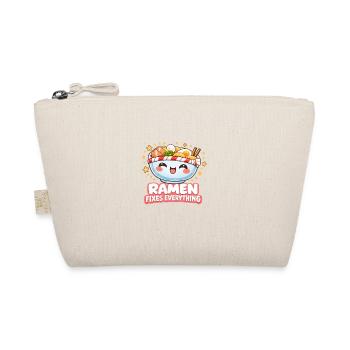 Kawaii Ramen Noodles Japan Retro - Organic Pouch - nature - Front
