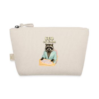 PDG de Calm : Raccoon in a suit - Trousse biologique - nature - Devant