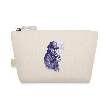 Pipe Smoker Detective in the Shadows - Organic Pouch - nature - Front