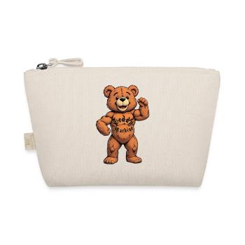 Teddy Machine Tattoo Bear - Organic Pouch - nature - Front