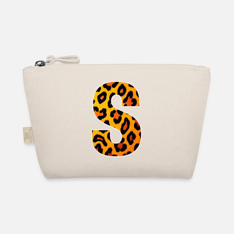 Leopardendruck S-Buchstabe Bio-Täschchen