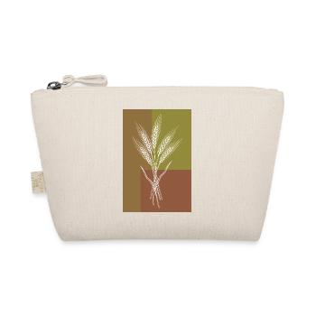 Wheat Ears Line Art – Nature Motif - Organic Pouch - nature - Front